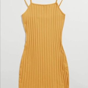 SHEIN Rib-knit solid body con dress